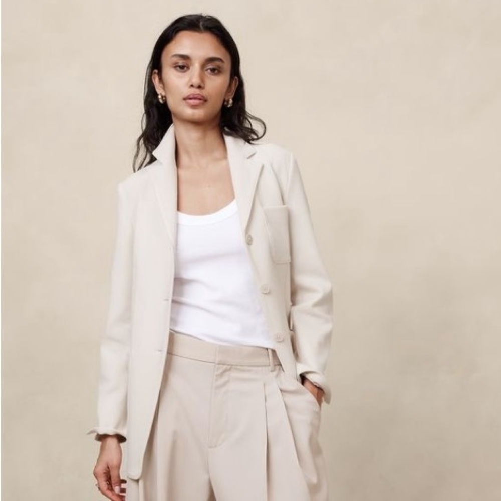 NWT! Banana Republic Fernwood Unstructured Knit Blazer - Size 8 🩷